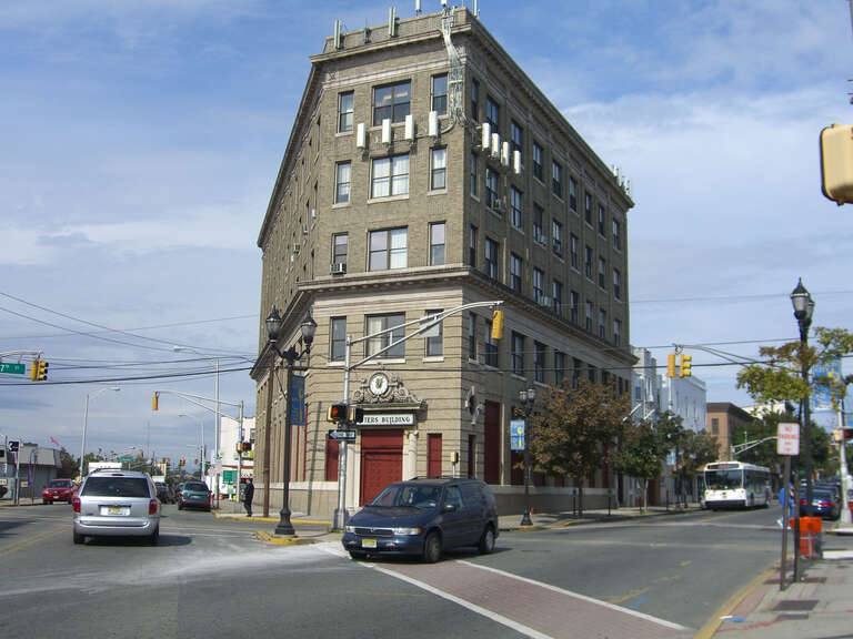 Transfer Station in Union City, New Jersey. It is formed by the intersection of Summit Avenue, 7th Street and Paterson Plank Road.