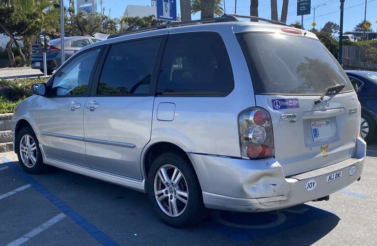 2005 Mazda MPV photographed in Santa Cruz, California.