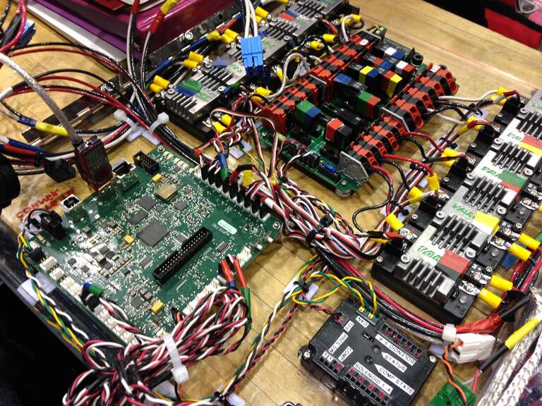 The beta kit for the 2015 FIRST Robotics Competition Electrical System, built by team 2177, The Robettes, from Mendota Heights, MN.