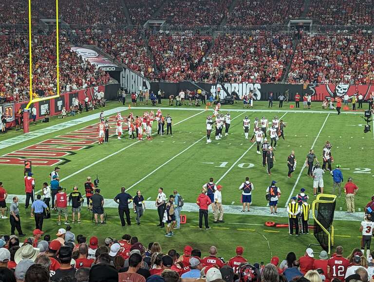 50 in the 3rd Quarter-Injury timeout after previous play (C. Goodwin injured)