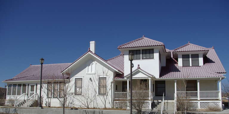 The Bond House, started 1887 as a two-room adobe, now a museum, Española, New Mexico