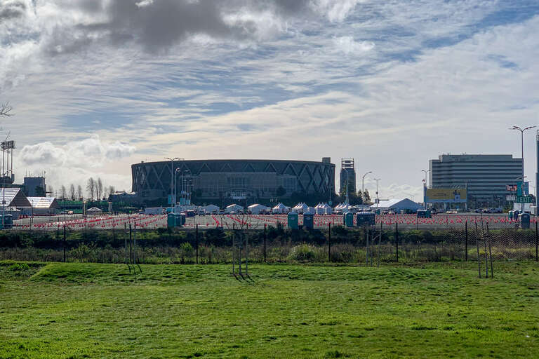 Coliseum mass vaccination site