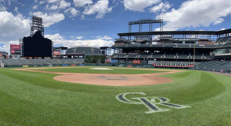 A panorama of Coors Field - taken in 2022