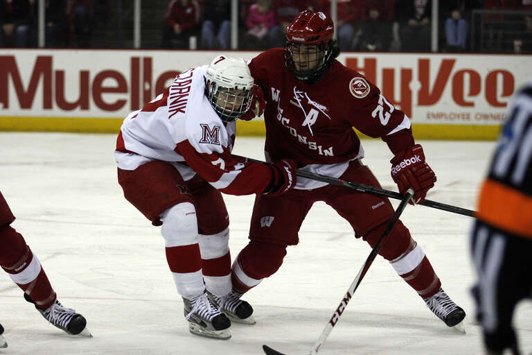 Miami University (Ohio) player and University Wisconsin Badgers forward Frankie Simonelli