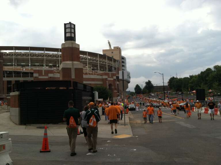 The 102,455 Vol Army congregates to Neyland Stadium.