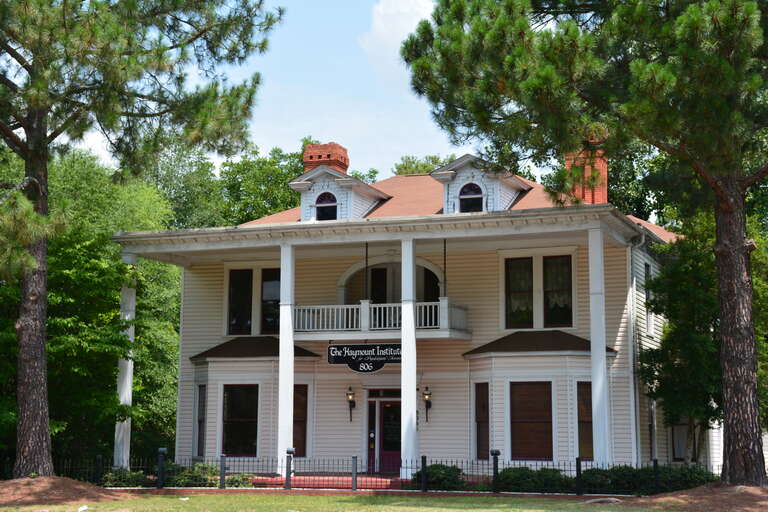 Holt-Harrison House The Holt-Harrison House c.1897, located at 806 Hay Street in Fayetteville, Cumberland County, North Carolina is an example of Colonial Revival
architecture which was favored for residential construction in the late nineteenth and