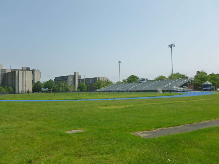 Hormel Stadium, located near 97 Locust Street, Medford, Massachusetts 02155 and immediately east of McGlynn Middle School.