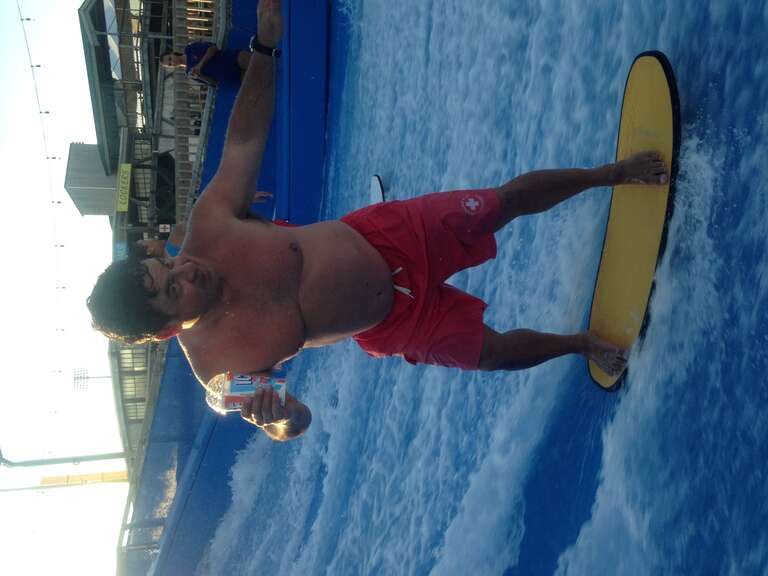 Surfing simulator regular foot