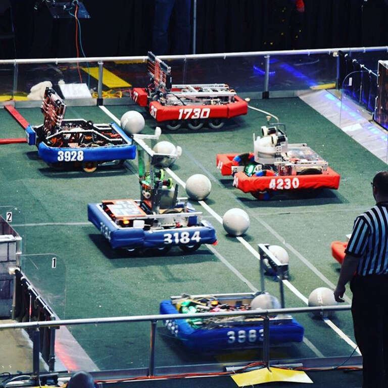 Ladies and gentlemen, start your robots! @frcneutrino #omgrobots FIRST Robotics Championship, Iowa Regional, Cedar Falls, Iowa 86/365 #project365 #365 #FIRSTinIowa #frciacf #robots #cedarfalls #iowa #frc @4hteamneutrino