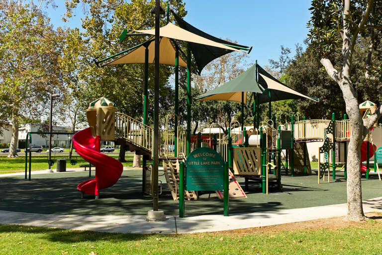 Little Lake park, in Santa Fe Springs, California.