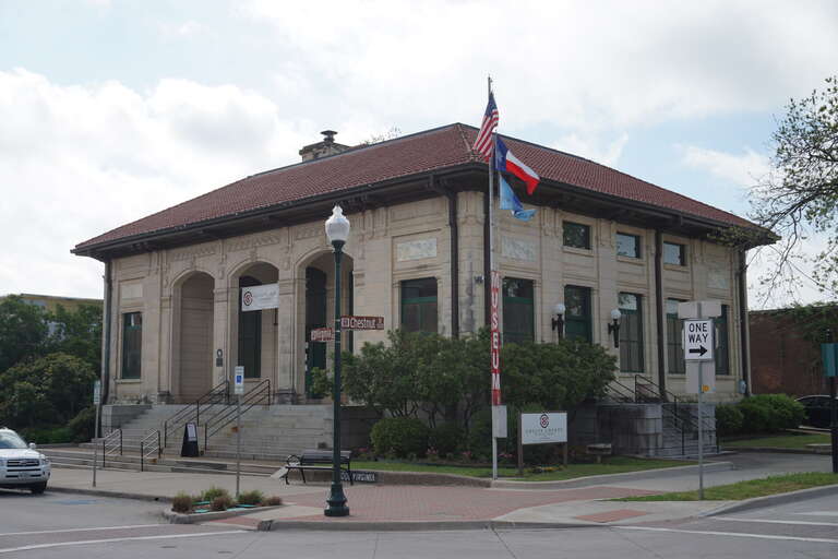 The Historic U.S. Post Office, currently the Collin County Historical Society and Museum, in McKinney, Texas (United States).