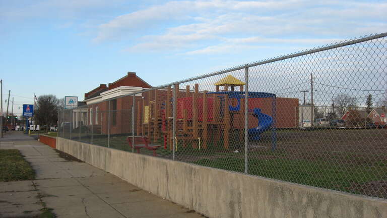 Site of the McNamar-McLure-Miller Residence, which was formerly located at 124 W. Main Street in Newark, Ohio, United States.  Built in 1840, it was listed on the National Register of Historic Places in 1982; although no longer standing, it has not