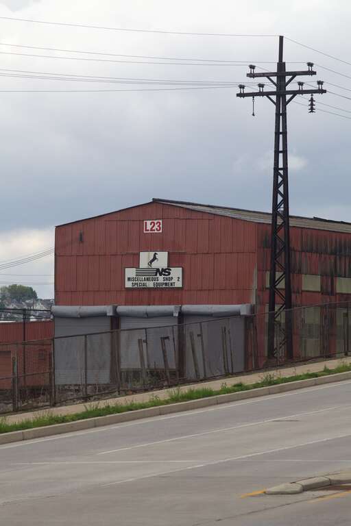 Norforlk Southern locomotive shop in Juniata, Pennsylvania