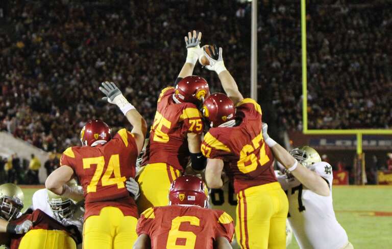 The USC Trojans fell to the Notre Dame Fighting Irish 20-16 at the Los Angeles Memorial Coliseum Saturday November 27, 2010. (Shotgun Spratling/Neon Tommy)