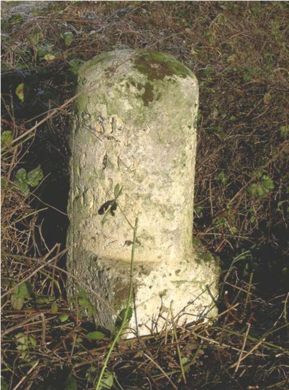 Old Milestone by the A33, Turgis Green, Stratfield Turgis parish