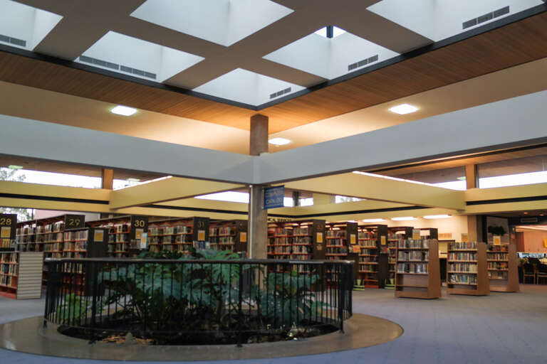 A view of the Palm Springs Library Center