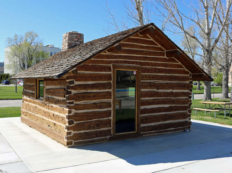 The Pap Madison Cabin, located at 222 New York Street in Rapid City, South Dakota. The cabin, built in 1876, was listed on the National Register of Historic Places. It was removed from the register in 2017. The building was moved from Halley Park to