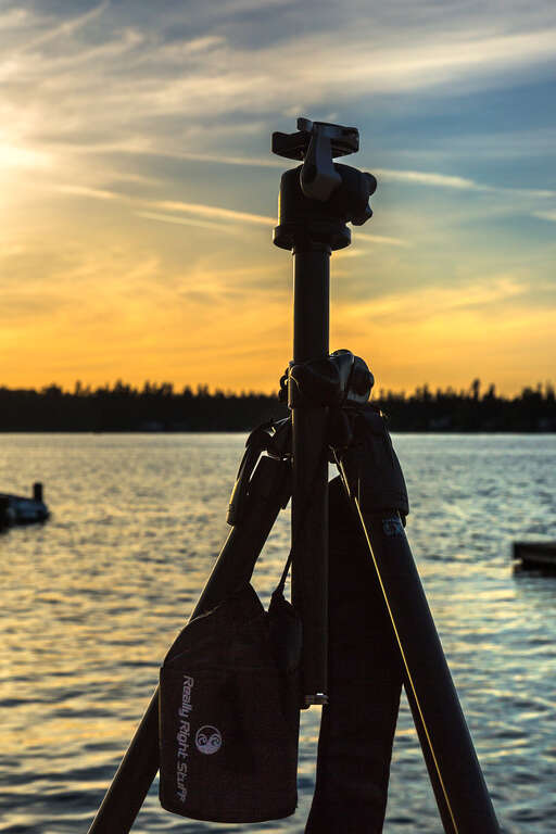 Exhausted after a few hours of picture taking, I plopped down on  a rock, only to notice that my tripod was posing nicely for me. So of course, I had to take a few more shots.

16 - Logo or Emblem (Really Right Stuff) - 116 pictures in 2016