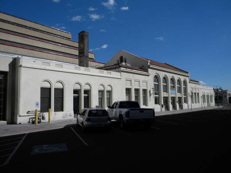 Reno Southern Pacific Railroad Depot  Site portion depicted is the historic end of a longer structure that also contains a more modern addition.