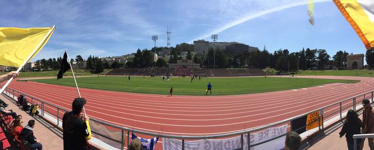 San Francisco City Football Club in Lamar Hunt US Open Cup action against Cal FC at Kezar Stadium in San Francisco, April 25, 2015.