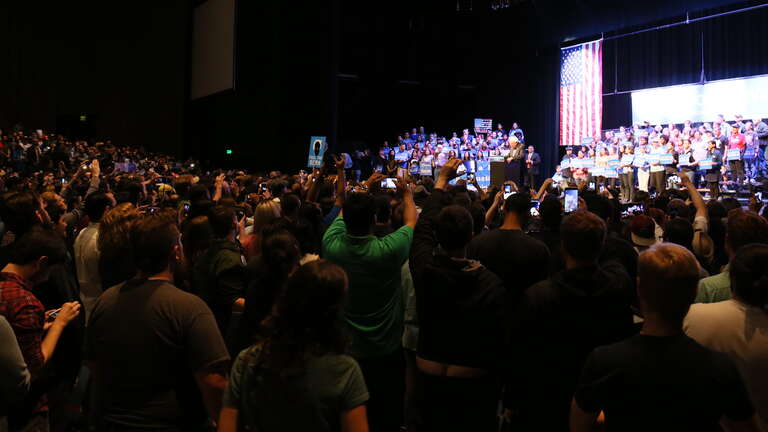 Bernie Sanders Rally at the Verizon Theater in Grand Prairie (between Dallas and Fort Worth) on Saturday, February 27, 2016.