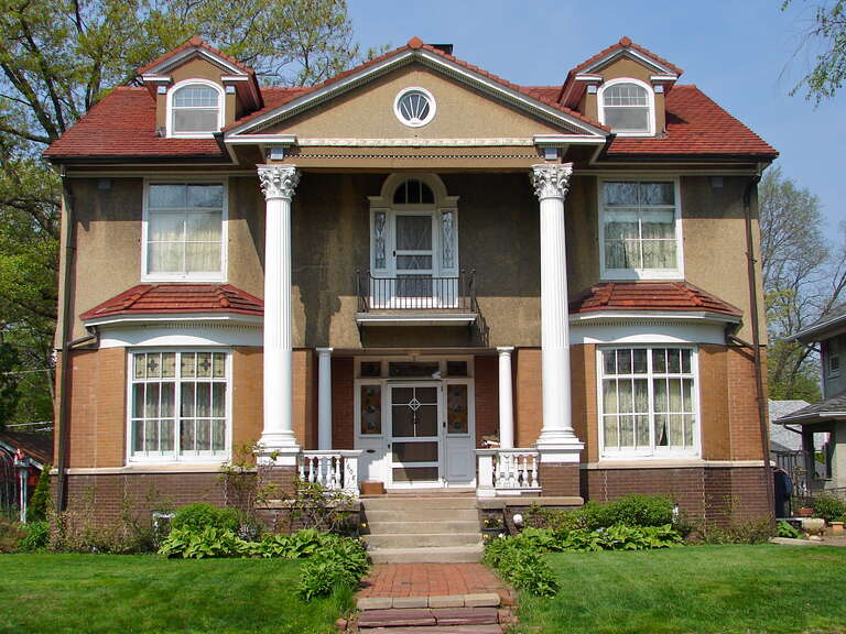 Stauduhar House on the NRHP since March 5, 1982. At 1608 21st St., Rock Island, Illinois. (The NRHP mistakenly lists it at 1609 21st St.)	Home of Rock Island architect George P. Stauduhar, which he designed in 1895.