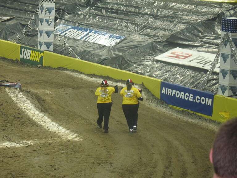 Most sporting events have hotties shooting t-shirts into the crowd.  Um, not monster truck shows.
