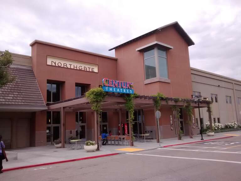 The Mall at Northgate in San Rafael, California. The sign for Century Theatres is visible.