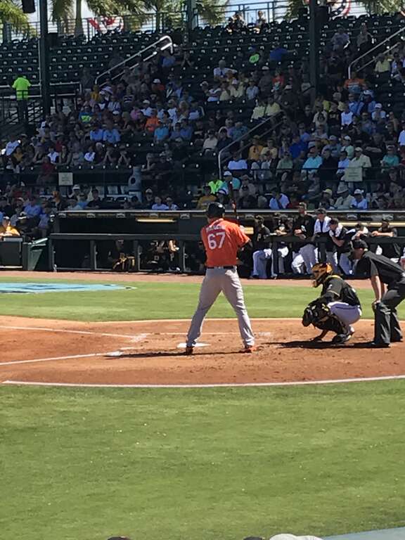 Trey Mancini  at 2017 Spring Training