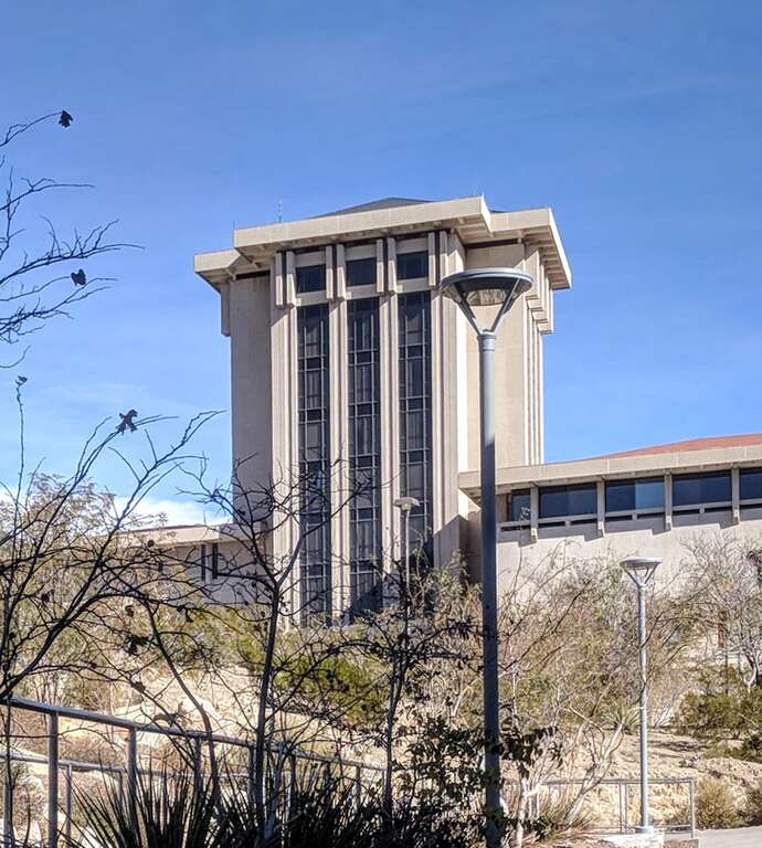 The UTEP College of Education Building.  Cropped from File:UTEP pano.jpg.