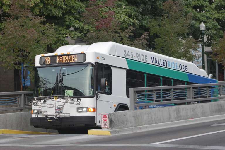 Valley Regional Transit 731 leaving Boise Main Street Station