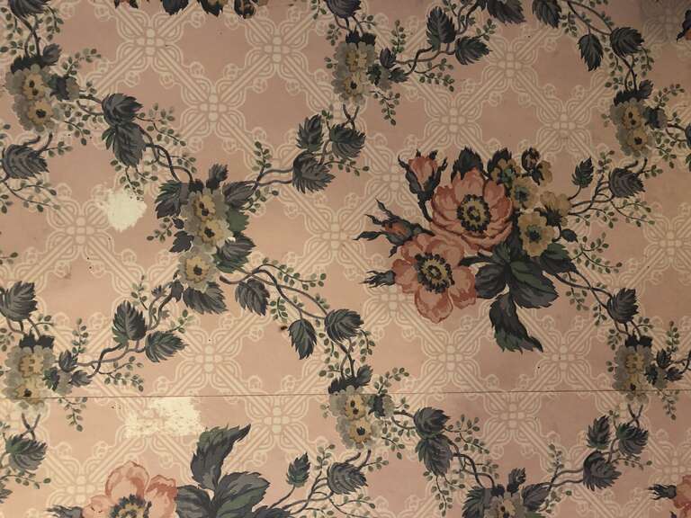 Wallpaper at the Washoe House in Petaluma, California