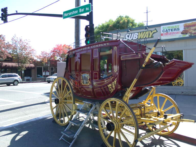 Wells Fargo Stagecoach In Loomis California