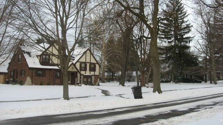 Houses at 1330 (left) and 1308 (right) Illsley Drive in Fort Wayne, Indiana, United States.  Built in 1939 and 1925 respectively, they are part of the Illsley Place-West Rudisill Historic District, a historic district that is listed on the National
