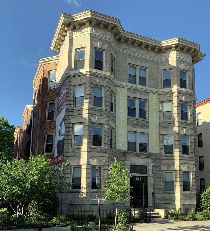 The building located at 1430 W Street NW in the U Street neighborhood of Washington, D.C., is one of six apartment buildings on that block constructed between 1905 and 1908 for developer Harry Wardman. Four of the buildings, including 1430, were
