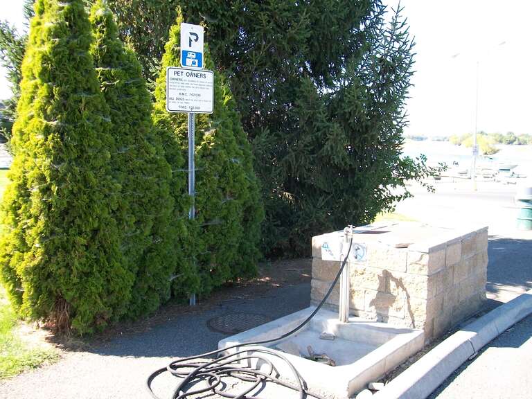 A holding tank dump station in Richland, Washington.