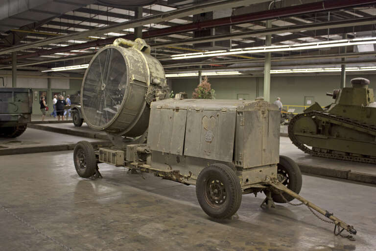 Air defense searchlight.