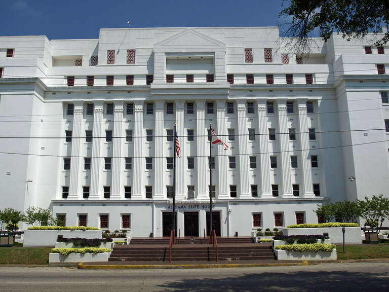 The Alabama State House in Montgomery, Alabama