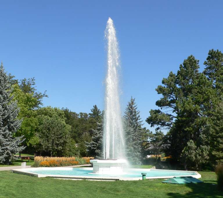 Central Park Fountain in Central Park in Alliance, Nebraska.  The fountain was built in 1935, and is listed in the National Register of Historic Places.