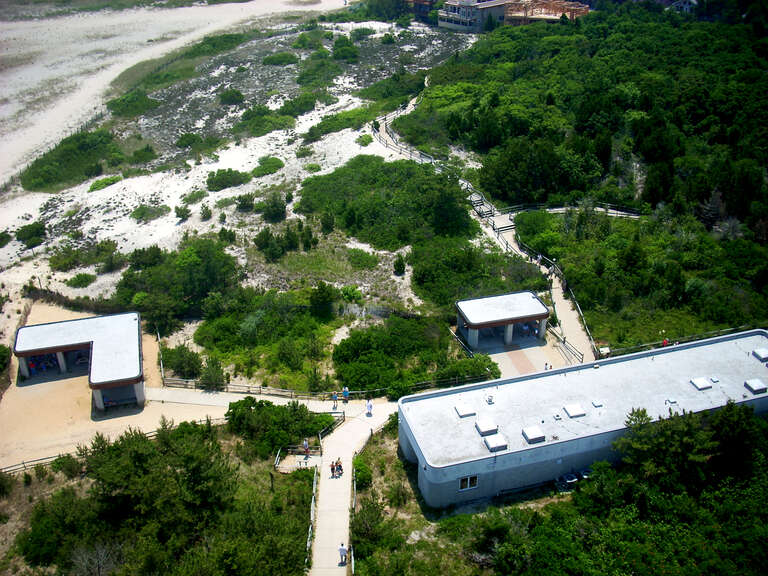 Barnegat Light Interpretive Center from above (top of the lighthouse), Long Beach Island, NJ