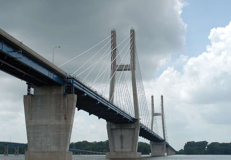 The Bay Bridge, across the Mississippi.