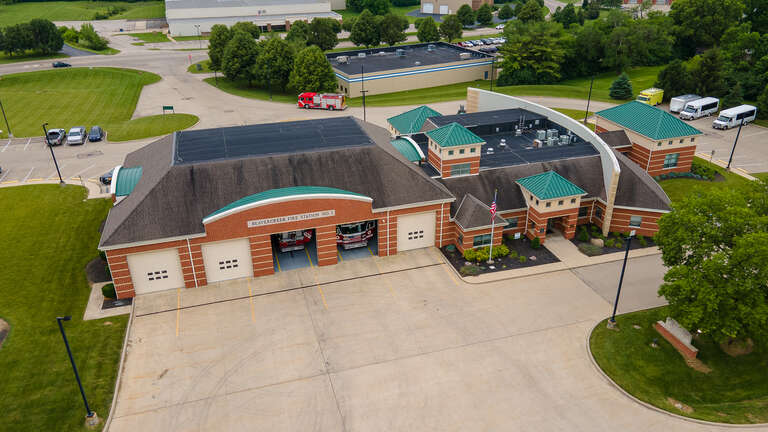 Photo of the Beavercreek Twp Fire Department Station 61 in Beavercreek Township, Ohio.