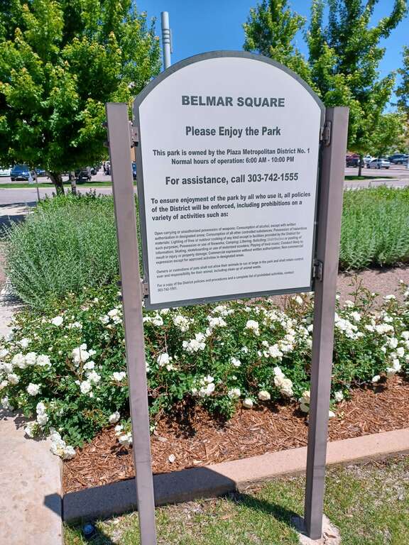 Belmar Square sign