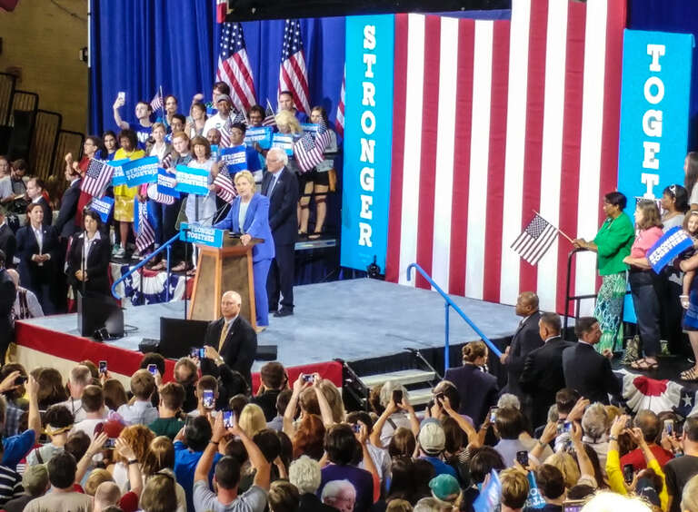 HRC &amp;amp; Bernie in NH
