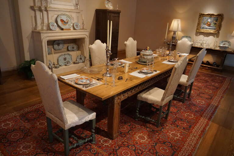 The Villa La Pausa dining room replica at the Dallas Museum of Art in Dallas, Texas (United States).