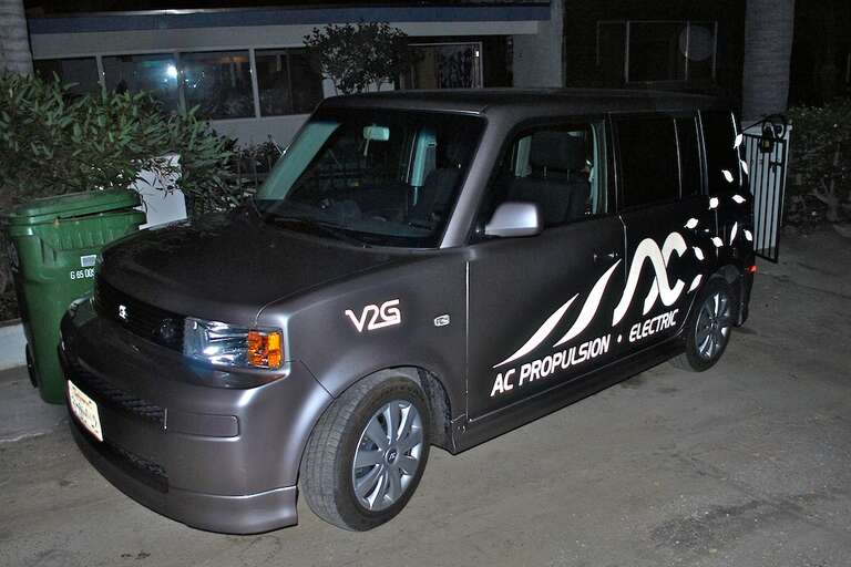 One of two AC Propulsion eBoxes that provided valet guest shuttling.