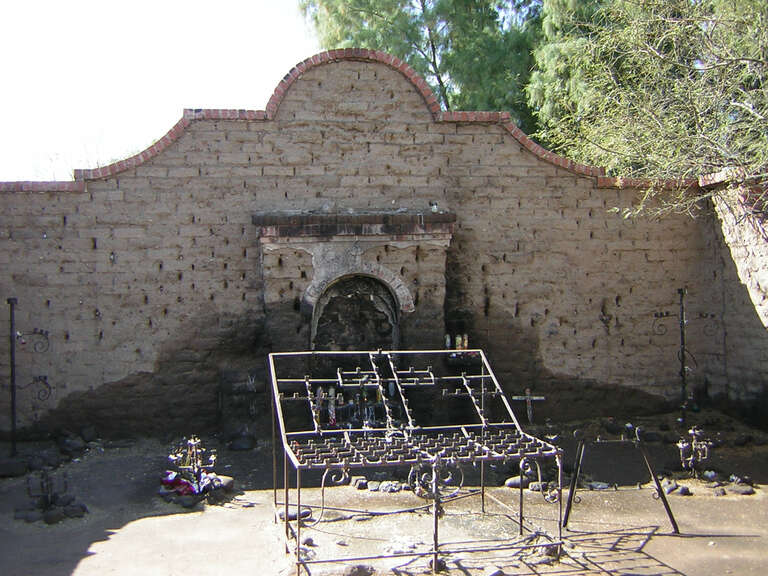El Tiradito shrine, next to 354 S. Main Ave., Tucson, Arizona USA