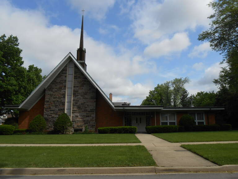 The second building used by Elmhurst Christian Reformed Church. It was used from 1964, when the congregation of the Christian Reformed Church in North America moved to Emhurst from Bellwood, Illinois, until 2009, when it moved to a new building
