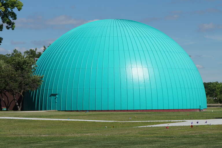 The Robert T. Longway Planetarium in Flint, Michigan (United States).