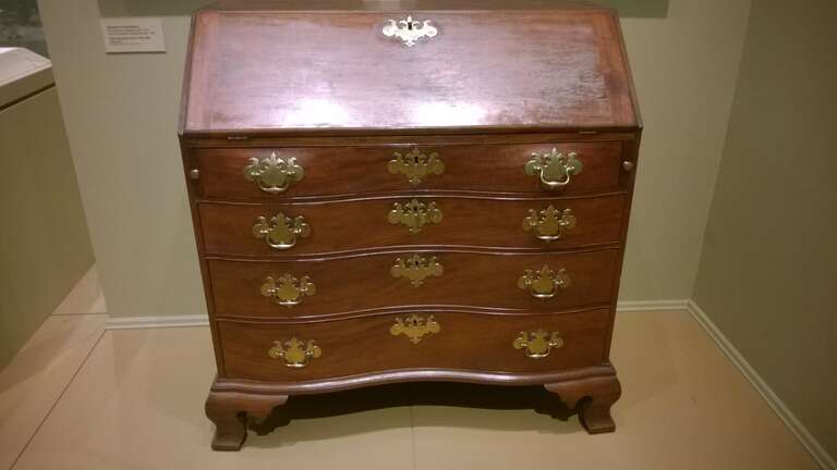 Furniture in the Currier Museum of Art, May 2018